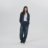 BINDING POINT DENIM JACKET
 - BLACK