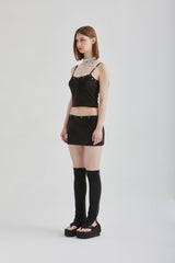 VELVET STUD TOP