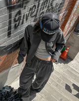 Buel Pigment Snap Semi Crop Zip-Up