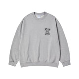 25SS インクスタンプロゴスウェットシャツ メランジ