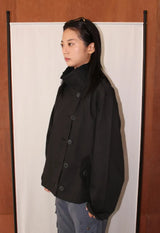 HIGH-NECK BUTTON JACKET
