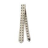 DOT pattern slim tie (Ivory)