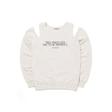 トゥルーカットアウトスウェットシャツ_クリーム
