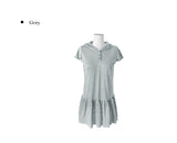 Deed Frill Shirring Hood Mini One Piece T-Shirt
