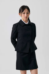 ODE ASYMMETRIC JACKET / BLACK