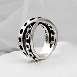 SVR-623 [Korean celebrity Enhypen Heeseung wears] silver 92.5 cross chain silver ring