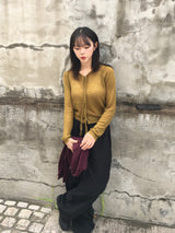 Jane Ribbon Tie Knit Cardigan (4c)