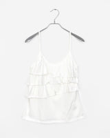 Monsi Cancan Layered Back Banding Shirring Sleeveless