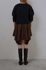Balloon cardigan_black