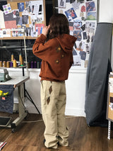 [Hand-Made「006」] Argyle Patch Pants_Beige&Brown