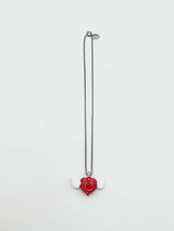 レッドエンジェルハートネックレス (2 size) - 65cm (long ver.)