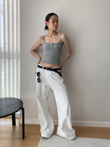 Henry Lace Sling Pure Sleeveless T-shirt