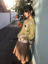 リブヴィンテージチェックスカート