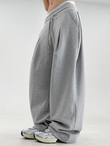 2000 ユニッツソルド❤🥰ファーストショッピング❤ S-XL❤ フリース❤ サイドプリーツワイドバルーントレーニングパンツ