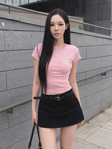 26SS★ [MADE] Ahen Basic Slim Short Sleeve T-shirt