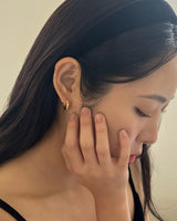 Rosé earring (silver)