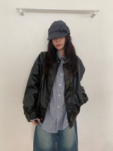 Bultub Crop Leather Jacket