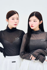 ストーンロゴハイネックTシャツ