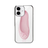 [Glass] pink dot shoes case 