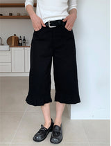 FRILL CAPRI PANTS (3C)