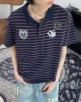 Tony Wappen Stripe Collar Tee