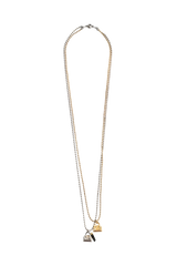 ミックスダブルミニバッグボールチェーンネックレス