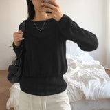 [SET] ワディウールアルパカリップネックニットビスチェセット