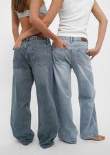 [B-DENIM] LOW VINTAGE STRAIGHT JEANS 052
