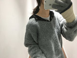 [MD Pick] ハイヤーVネックニット (3color)