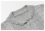 French Vintage Openwork Collar Knit Cardigan
