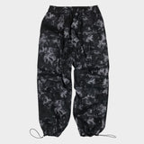 tie-dye wide cargo pants_black
