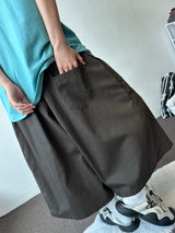 Courtney Rivet Slit Balloon Bermuda Shorts 3color