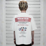 フェイクナッツ ステイン ワンテッド アイボリー ボクシー オーバーサイズ Tシャツ