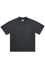 ヴィンテージ風織りネックセーターTシャツ