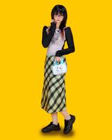 レトログリーンロングスカート