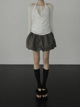 Leon See-through Snap Cardigan