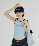 DOODLE SLEEVELESS - BLUE