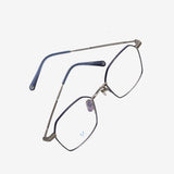 Knouun Square titanium glasses CODE. 101. B Gray