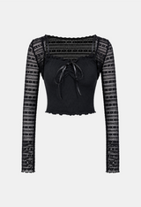 Arielle Lace Ribbon Top Set