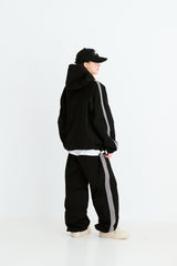 SP LINE HOODED JACKET BLACK