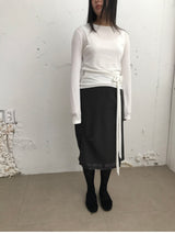 Amud Pintuck Midi Skirt (2color)