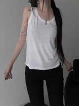 eco linen sleeveless (2color)