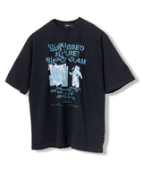 BEACH GLAM REAL OVERSIZED SHORT T-SHIRTS MSFTS002-BK