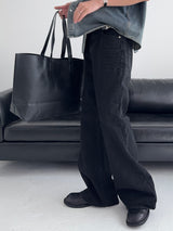 UO Washed Semi-Bootcut Flare Denim Pants