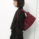 Soft Basket Hobo Bag (S)(burgundy)