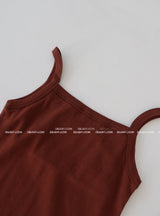 5 colors ベーシックプレーンコットンノースリーブ