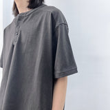 Structured Cut Henley SS