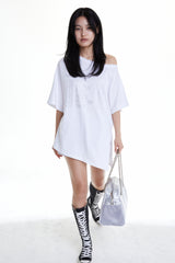 DEPARTURE CUBIC UNBALANCED TOP (WHITE)