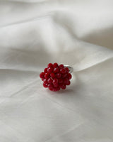 [MADE] Red Floral Bloom Ring