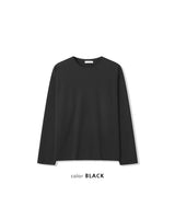 Sheer Raw-Edge Waffle Long Sleeve